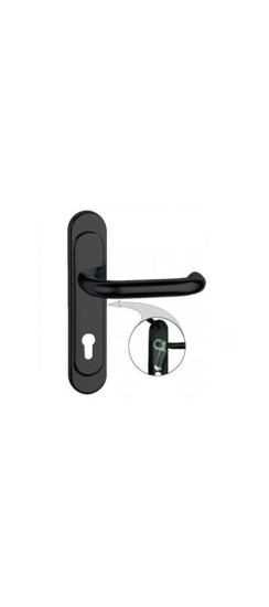 Ручка на планке Р85-5858У-Чш  /00351/ | Огнеупорный нейлон, М6х70