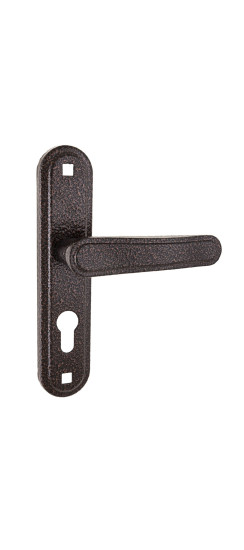 Ручка дверная на планке РФ1-55/03А (медь антик) | Алюминий, -