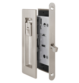 Защелка с ручками для раздвижных дверей SH.URB153.KIT011-BK (SH011 URB) SN-3 матовый никель