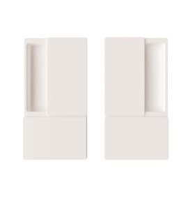 B30000.01.FM Ручка WAVE без запирания (белый), для раздвижных дверей ПОДХОДИТ К TOUCH