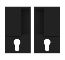 B30003.01.93 Ручка WAVE под цилиндр (черный), для раздвижных дверей