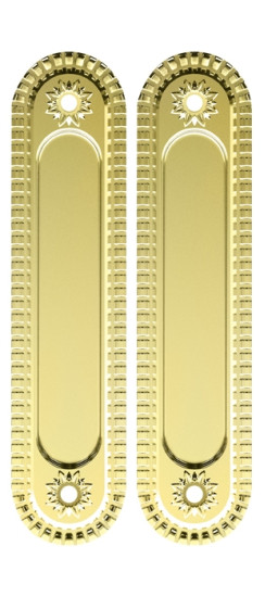 Ручка для раздвижных дверей SH.CL152.010 (SH010/CL) GOLD-24 золото 24К | ZAMAK