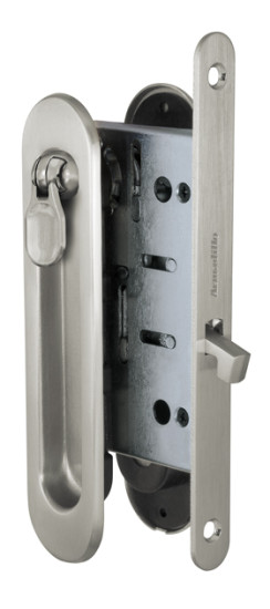 Набор для раздвижных дверей SH.LD152.KIT011-BK (SH011-BK) SN-3 матовый никель | ZAMAK/Сталь