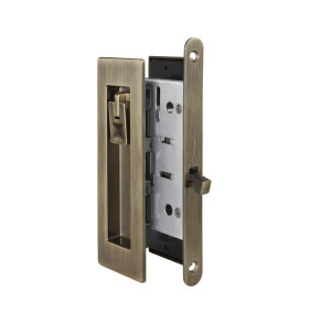Защелка с ручками для раздвижных дверей SH.URB153.KIT011-BK (SH011 URB) АВ-7 бронза