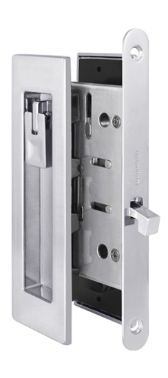 Защелка с ручками для раздвижных дверей SH.URB153.KIT011-BK (SH011 URB) СP-8 хром | ZAMAK/Сталь