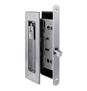 Защелка с ручками для раздвижных дверей SH.URB153.KIT011-BK (SH011 URB) MWSC-33 итальянский тисненый