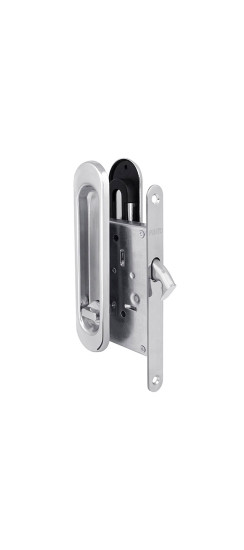 Защелка с ручками для раздвижных дверей SH.SL152.KIT011-BK (Soft LINE SL-011) СP-8 хром | Сталь