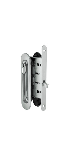 Набор для раздвижных дверей SH.LD152.KIT011-BK (SH011-BK) СP-8 хром | ZAMAK/Сталь