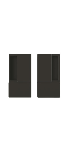 B30000.01.93 Ручка WAVE без запирания (черный), для раздвижных дверей ПОДХОДИТ К TOUCH | ZAMAK