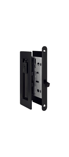 Защелка с ручками для раздвижных дверей SH.URB153.KIT011-BK (SH011 URB) BL-26 черный | ZAMAK/Сталь