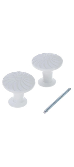 Ручка-кнопка БУ (белый) | Краска