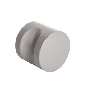 Ручка-кнопка CABIN PVC GREY серый (1 шт в пакете)