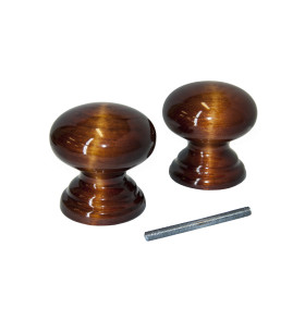 Ручка-кнопка Красное дерево