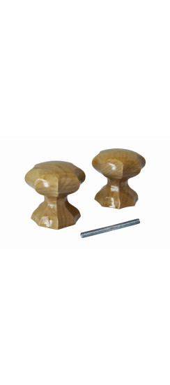 Ручка-кнопка фигурная Карел. береза | Лак