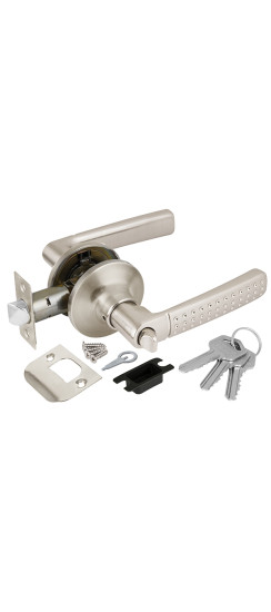 Ручка защелка DK626 SN-ET (6026 SN-E) (кл./фик.) мат. никель | ZAMAK/Сталь