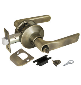 Ручка защелка DK624 AB-BK (6024 AB-B) (фик.) бронза