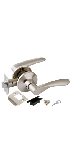 Ручка защелка DK620 SN-PS (6020 SN-P) (без фик.) мат. никель | ZAMAK/Сталь