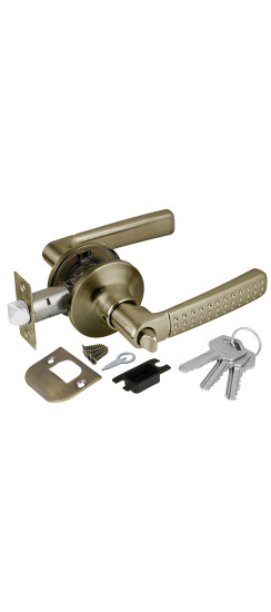 Ручка защелка DK626 AB-ET (6026 AB-E) (кл./фик.) бронза | ZAMAK/Сталь