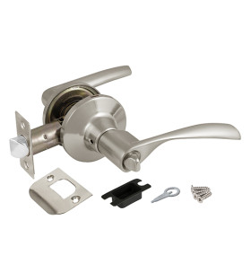 Ручка защелка DK610 SN-BK (6010 SN-B) (фик.) мат. никель