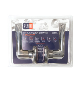 Ручка защелка DK610/BL CP-ET (кл./фик.) хром