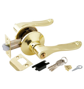 Ручка защелка DK630 PB-ET (6030 PB-E) (кл./фик.) золото