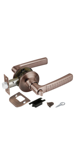 Ручка защелка DK626 AC-BK (6026 AC-B) (фик.) медь | ZAMAK/Сталь