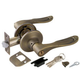 Ручка защелка DK630 MAB-ET (6030 MAB-E) (кл./фик.) мат.бронза