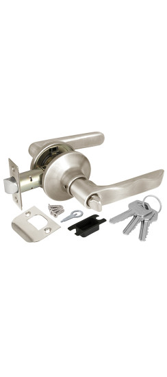 Ручка защелка DK624 SN-ET (6024 SN-E) (кл./фик.) мат. никель | ZAMAK/Сталь