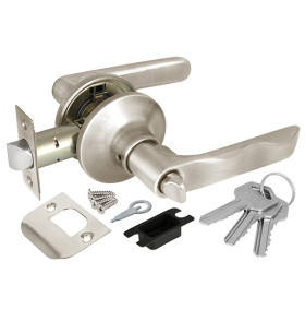 Ручка защелка DK624 SN-ET (6024 SN-E) (кл./фик.) мат. никель