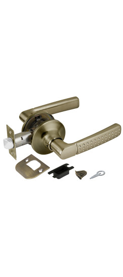 Ручка защелка DK626 AB-PS (6026 AB-P) (без фик.) бронза | ZAMAK/Сталь