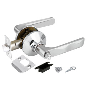 Ручка защелка DK624 CP-BK (6024 CP-B) (фик.) хром