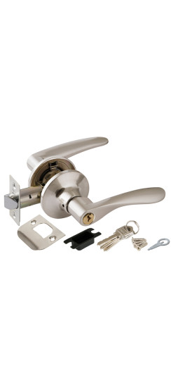 Ручка защелка DK620 SN-ET (6020 SN-E) (кл./фик.) мат. никель | ZAMAK/Сталь