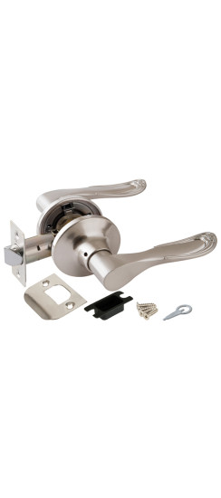 Ручка защелка DK630 SN-PS (6030 SN-P) (без фик.) мат.никель | ZAMAK/Сталь