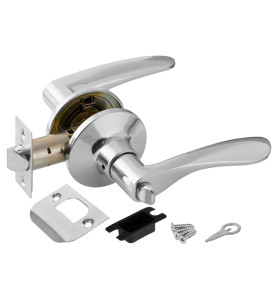 Ручка защелка DK620 CP-BK (6020 CP-B) (фик.) хром