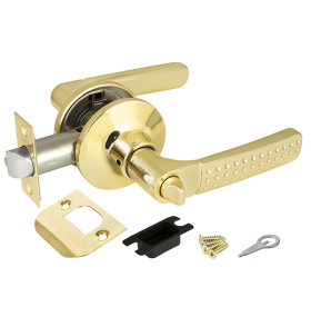 Ручка защелка DK626 PB-BK (6026 PB-B) (фик.) золото