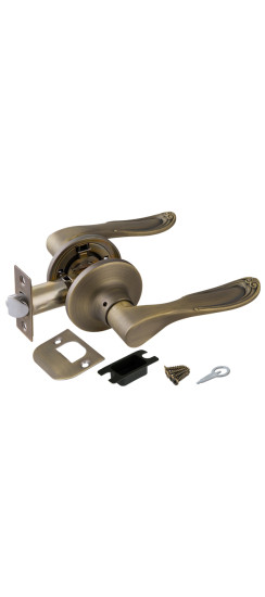 Ручка защелка DK630 MAB-PS (6030 MAB-P) (без фик.) мат.бронза | ZAMAK/Сталь