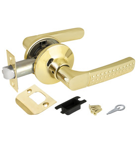 Ручка защелка DK626 PB-PS (6026 PB-P) (без фик.) золото