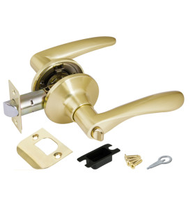 Ручка защелка DK620 SB-BK (6020 SB-B) (фик.) мат. золото