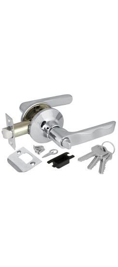 Ручка защелка DK624 CP-ET (6024 CP-E) (кл./фик.) хром | ZAMAK/Сталь