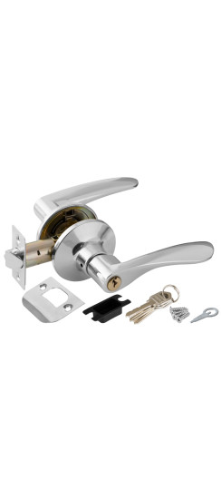 Ручка защелка DK620 CP-ET (6020 CP-E) (кл./фик.) хром | ZAMAK/Сталь