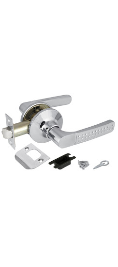 Ручка защелка DK626 CP-PS (6026 CP-P) (без фик.) хром | ZAMAK/Сталь