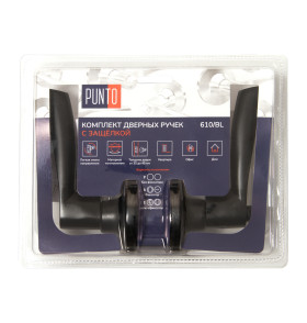 Ручка защелка DK610/BL BL-ET (кл./фик.) черный