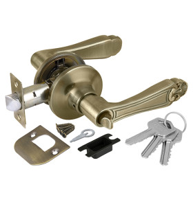 Ручка защелка DK637 AB-ET (6037 AB-E) (кл./фик.) бронза