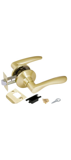 Ручка защелка DK620 SB-PS (6020 SB-P) (без фик.) мат. золото | ZAMAK/Сталь