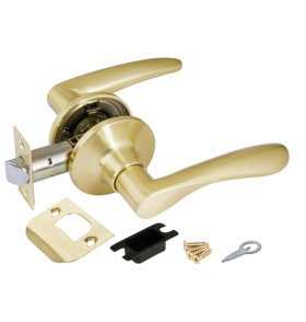 Ручка защелка DK620 SB-PS (6020 SB-P) (без фик.) мат. золото