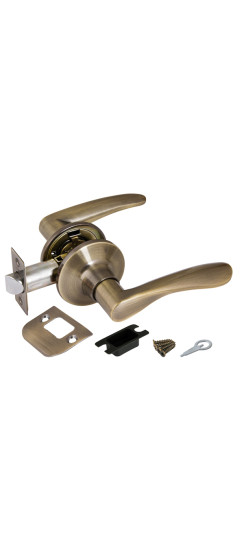 Ручка защелка DK620 AB-PS (6020 AB-P) (без фик.) бронза | ZAMAK/Сталь