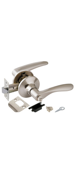 Ручка защелка DK620 SN-BK (6020 SN-B) (фик.) мат. никель | ZAMAK/Сталь