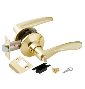 Ручка защелка DK620 PB-BK (6020 PB-B) (фик.) золото