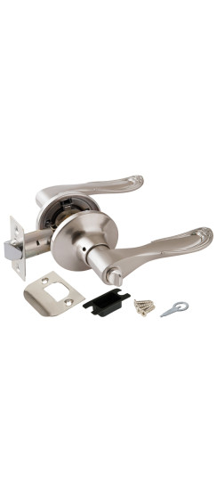 Ручка защелка DK630 SN-BK (6030 SN-B) (фик.) мат.никель | ZAMAK/Сталь