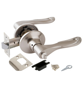 Ручка защелка DK630 SN-BK (6030 SN-B) (фик.) мат.никель